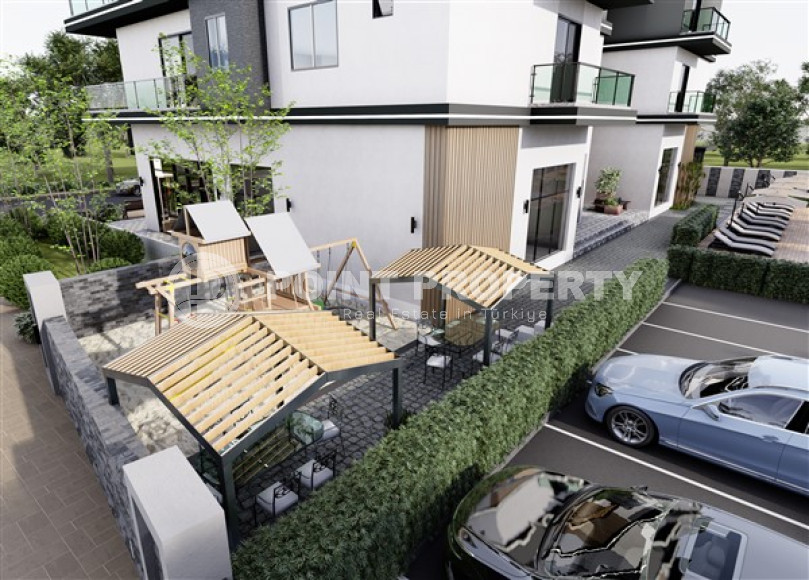 Двухкомнатные апартаменты, 57м², в резиденции с бассейном в районе Оба, Алания, в 1300м от моря-id-2171-фото-4