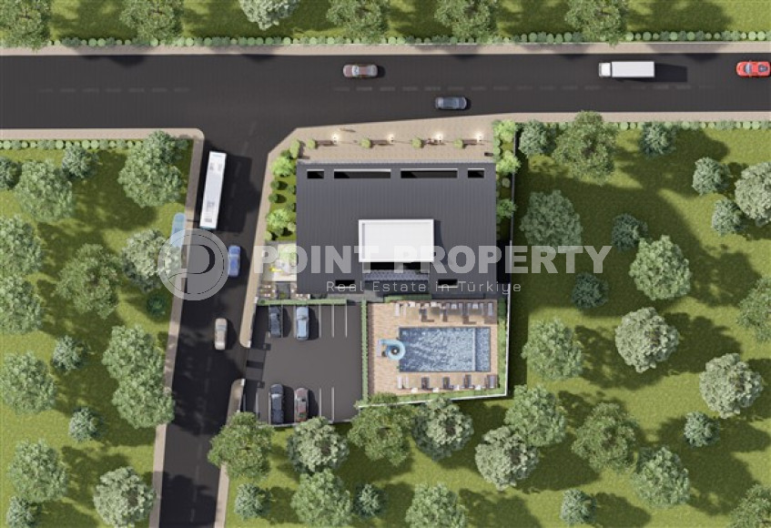 Двухкомнатные апартаменты, 57м², в резиденции с бассейном в районе Оба, Алания, в 1300м от моря-id-2171-фото-8