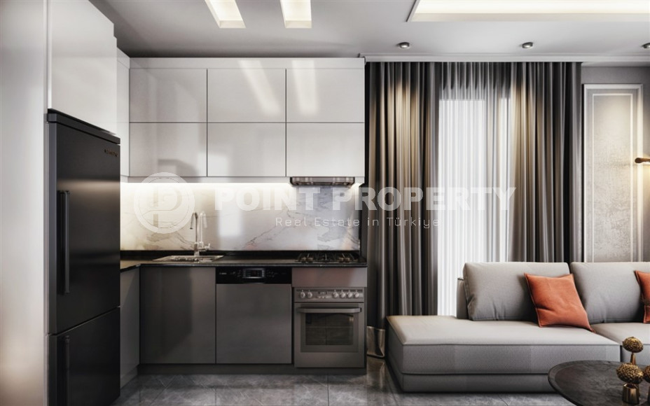 New duplex with fine finishing in a cozy residence in the center of Alanya, 250m from the Mediterranean Sea-id-1174-photo-12