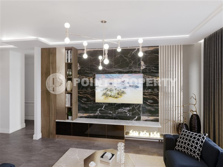 Двухкомнатные апартаменты, 57м², в резиденции с бассейном в районе Оба, Алания, в 1300м от моря-id-2171-фото-12