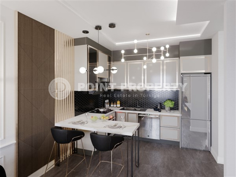 Двухкомнатные апартаменты, 57м², в резиденции с бассейном в районе Оба, Алания, в 1300м от моря-id-2171-фото-13