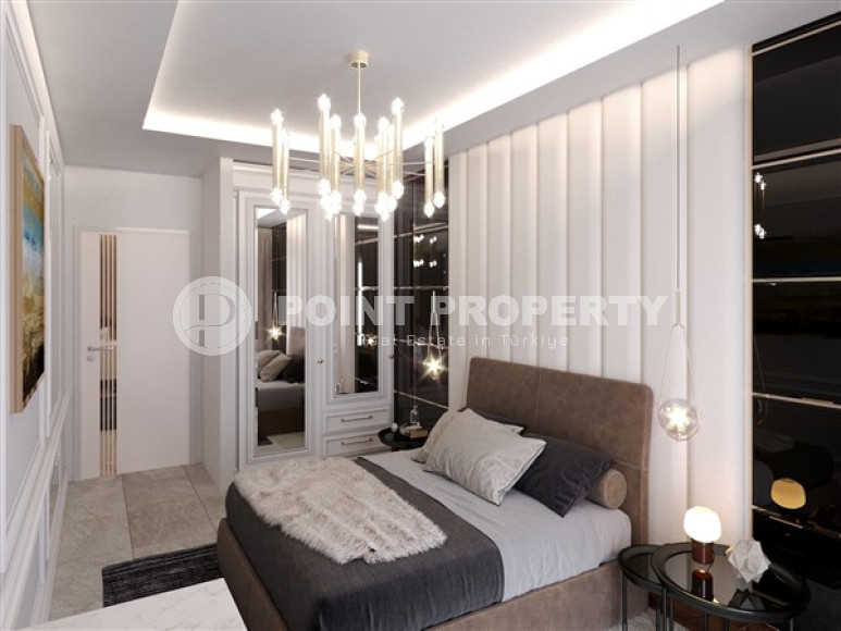 Двухкомнатные апартаменты, 57м², в резиденции с бассейном в районе Оба, Алания, в 1300м от моря-id-2171-фото-19