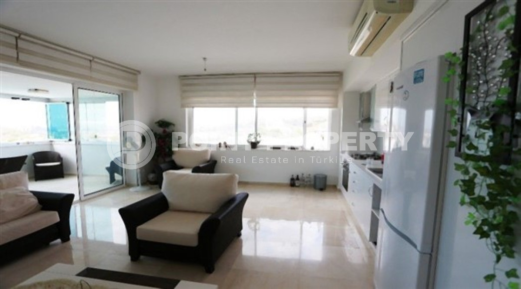 Уютная трехкомнатная квартира, 105м², в резиденции с инфраструктурой в районе Алании Конаклы-id-2173-фото-3