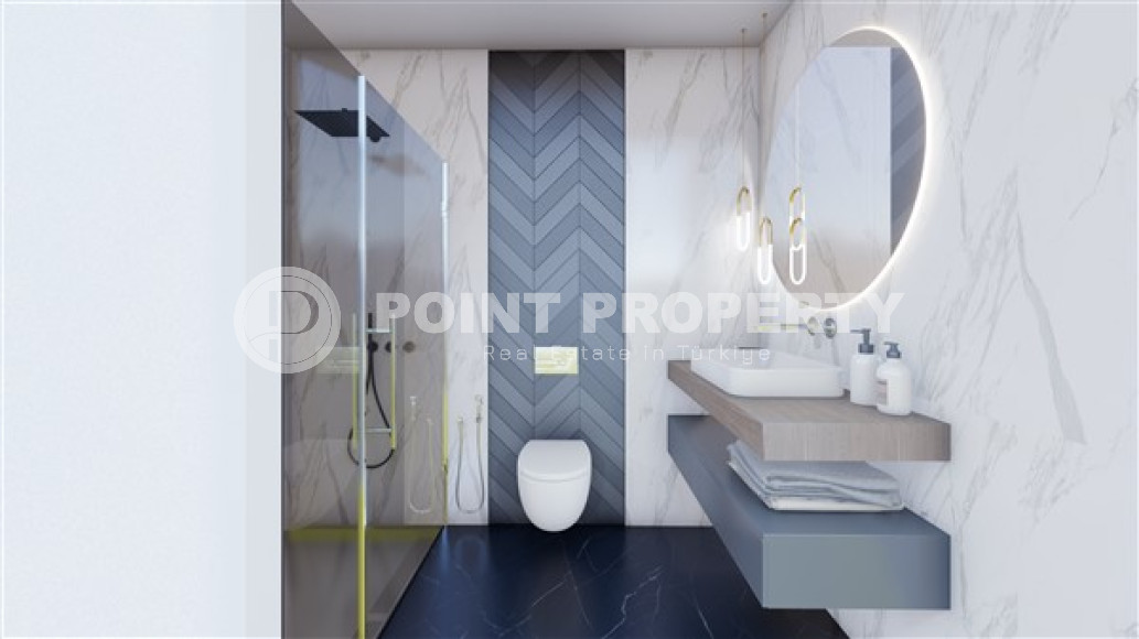 Two and four bedroom apartments, 118-146m², under construction in Alanya -Oba-id-2181-photo-13