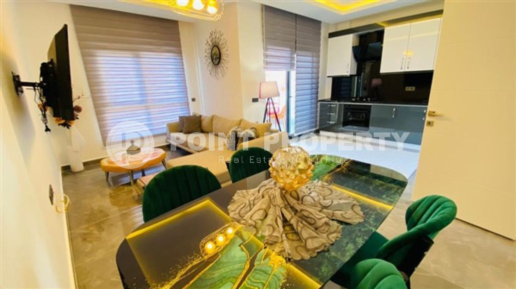 Меблированный дуплекс 2+1, 120м², с потрясающими видами в районе Алании Хасбахче-id-2182-фото-12