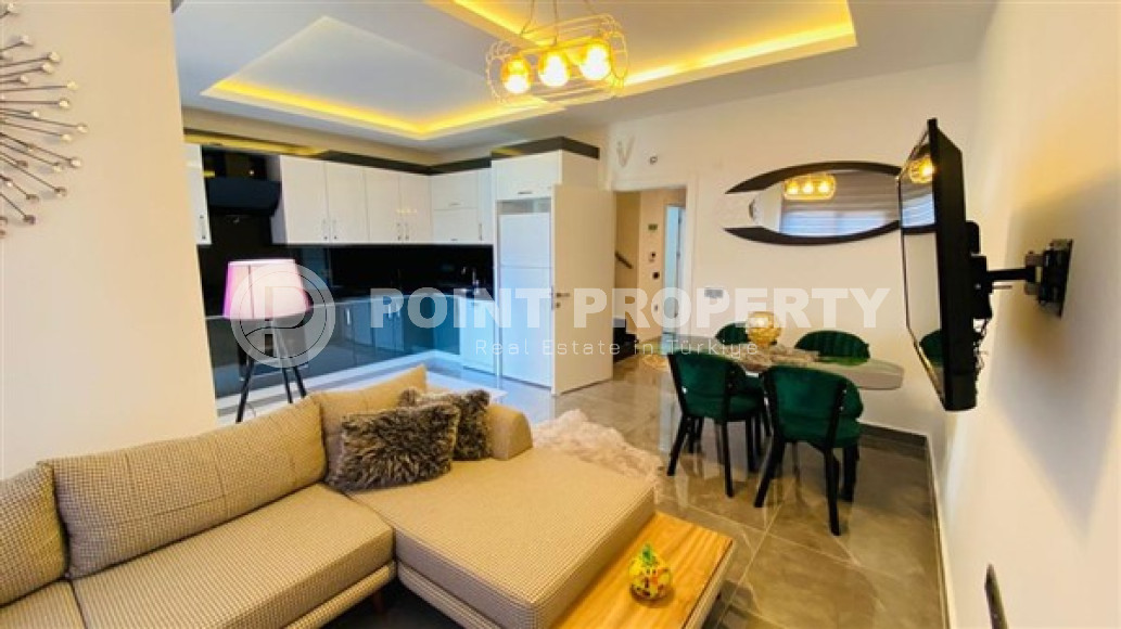 Меблированный дуплекс 2+1, 120м², с потрясающими видами в районе Алании Хасбахче-id-2182-фото-13