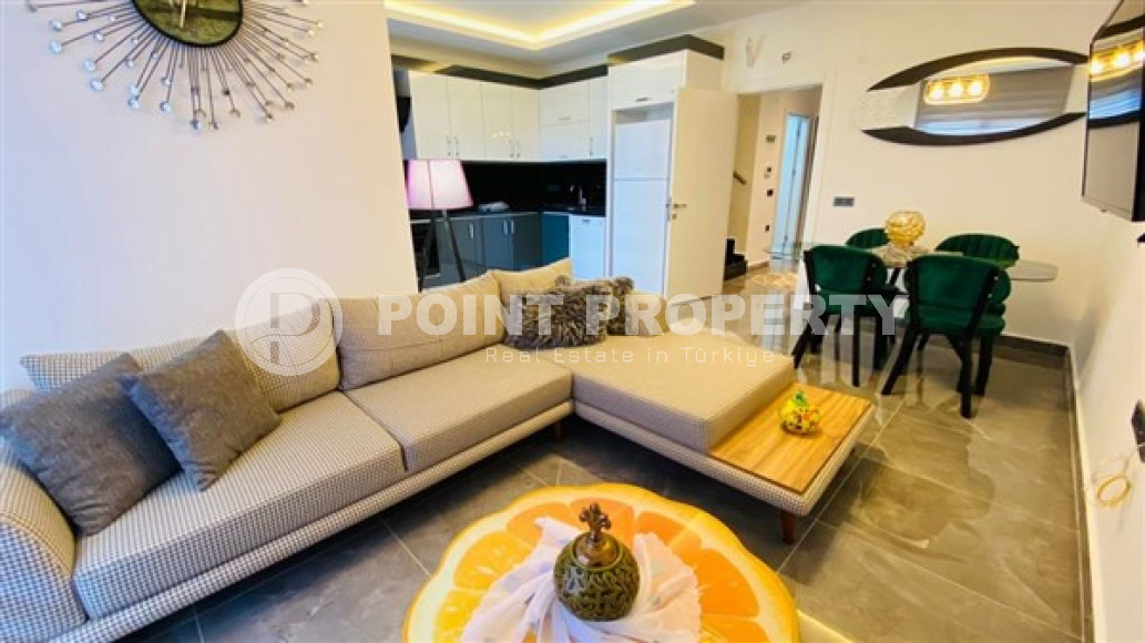 Меблированный дуплекс 2+1, 120м², с потрясающими видами в районе Алании Хасбахче-id-2182-фото-14