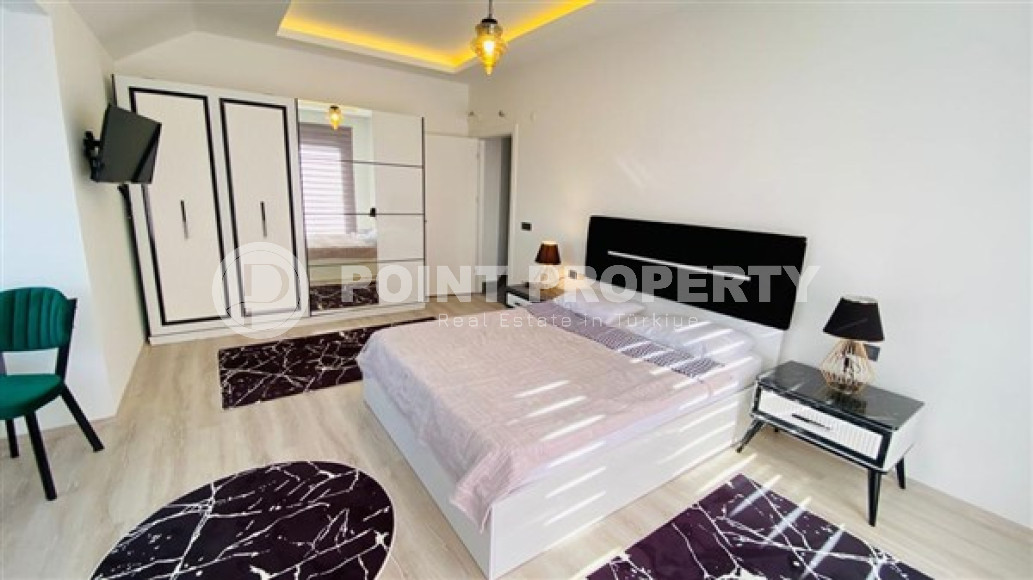 Меблированный дуплекс 2+1, 120м², с потрясающими видами в районе Алании Хасбахче-id-2182-фото-28