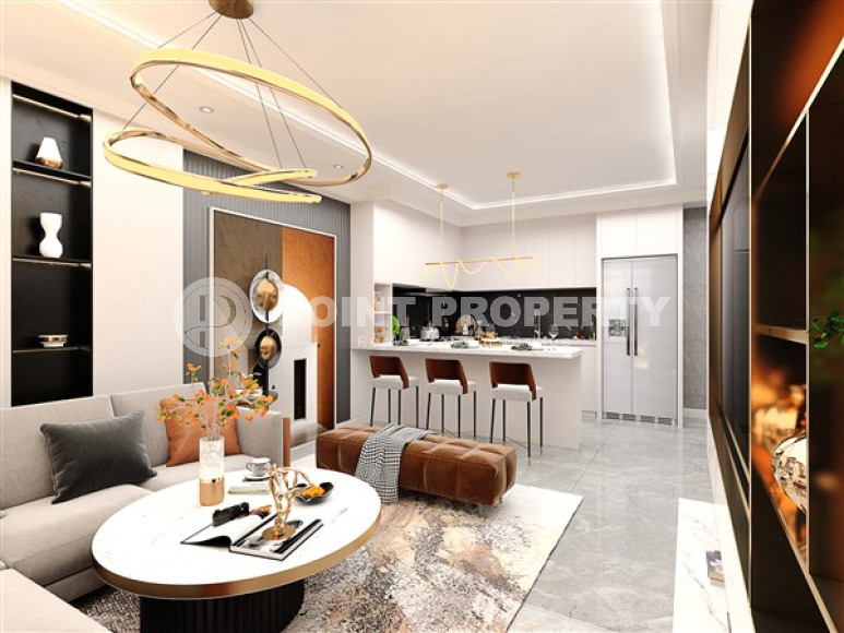 От строительной компании: квартиры, 46-91м², в комплексе с инфраструктурой в районе Алании - Демирташ-id-2190-фото-8