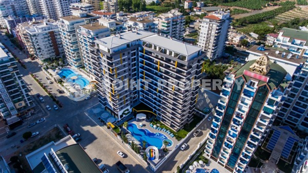 Квартира 2+1, 110м², с видом на море, в элитной резиденции в 250 метрах от моря в Махмутларе, Алания-id-2191-фото-2