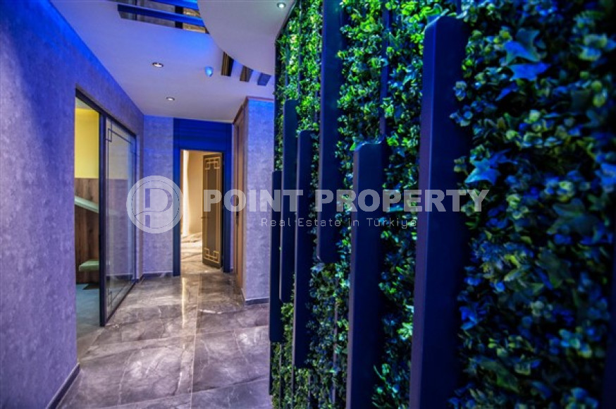 Квартира 2+1, 110м², с видом на море, в элитной резиденции в 250 метрах от моря в Махмутларе, Алания-id-2191-фото-18