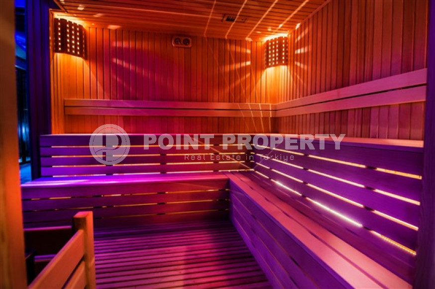 Квартира 2+1, 110м², с видом на море, в элитной резиденции в 250 метрах от моря в Махмутларе, Алания-id-2191-фото-21