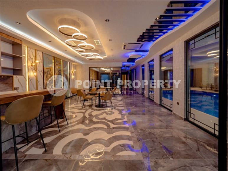 Квартира 2+1, 110м², с видом на море, в элитной резиденции в 250 метрах от моря в Махмутларе, Алания-id-2191-фото-22