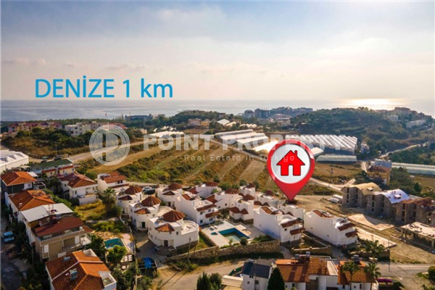 Частная меблированная двухэтажная вилла с тремя спальнями, 120м², в Тюрклере, Алания-id-2199-фото-4