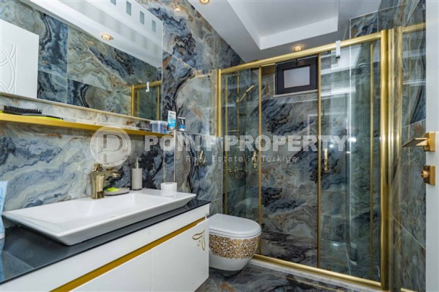 Центр Алании: четырехкомнатная квартира, 165м², в комплексе c автомобильной парковкой, 1650м от моря-id-2200-фото-16