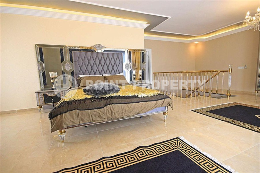 Large view duplex 3+1 with designer interior in Mahmutlar 250m from the Mediterranean Sea-id-1179-photo-18