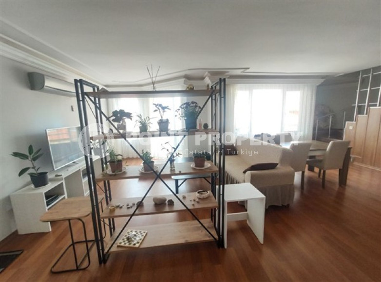 Three bedroom penthouse, 140m², in a residence with a swimming pool in Oba, Alanya, 150m from the sea-id-2210-photo-7