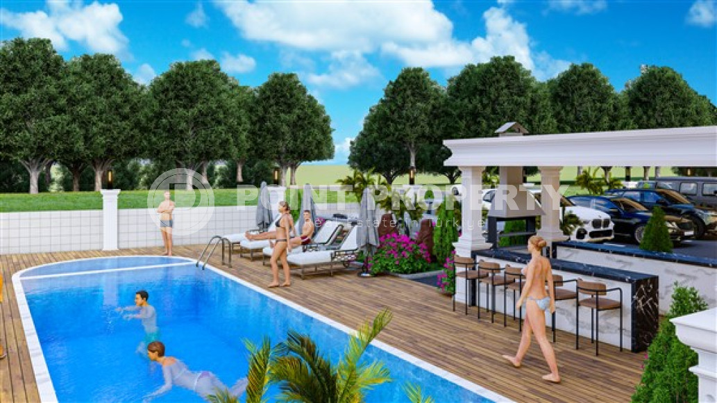 Предложение для ваших инвестиций: квартиры в уютной резиденции в горном районе Алании - Чиплаклы-id-2212-фото-7