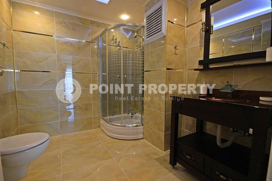 Large view duplex 3+1 with designer interior in Mahmutlar 250m from the Mediterranean Sea-id-1179-photo-25