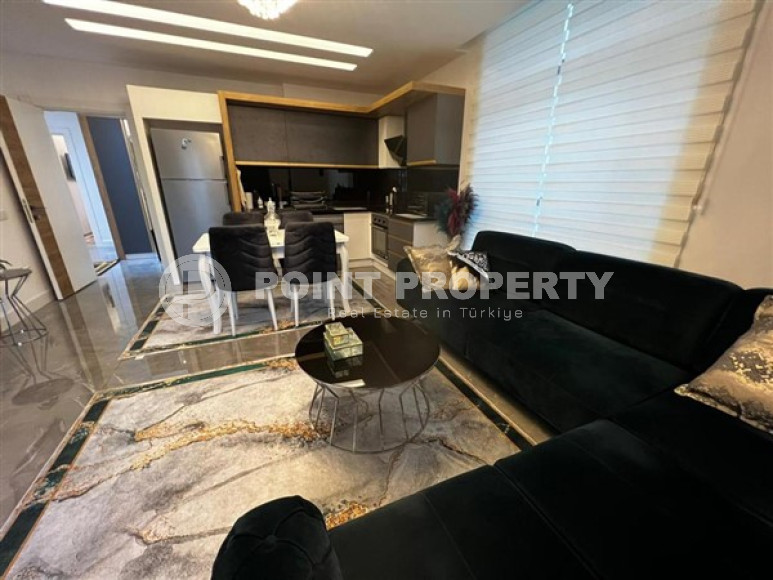 Элегантная четырехкомнатная квартира, 105м², в комплексе c инфраструктурой в центре Алании-id-2217-фото-2