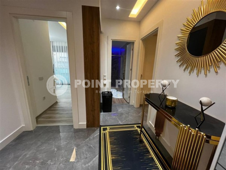 Элегантная четырехкомнатная квартира, 105м², в комплексе c инфраструктурой в центре Алании-id-2217-фото-9