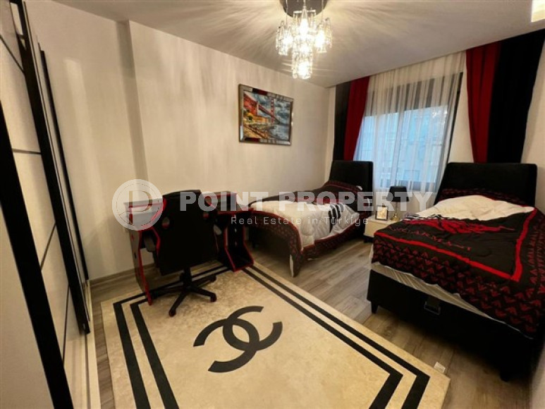 Элегантная четырехкомнатная квартира, 105м², в комплексе c инфраструктурой в центре Алании-id-2217-фото-12