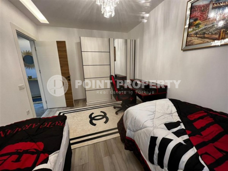 Элегантная четырехкомнатная квартира, 105м², в комплексе c инфраструктурой в центре Алании-id-2217-фото-13