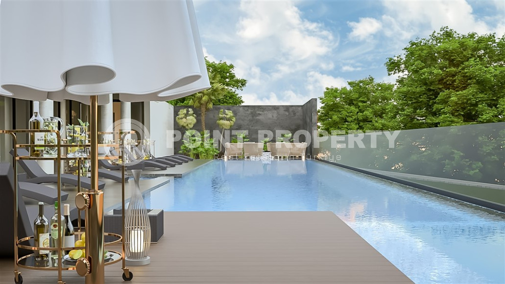 Уникальный инвестиционный проект с апартаментами различной планировки 1+1, 2+1, 3+1 от надежного застройщика в Авсалларе в пешей доступности от Средиземного моря-id-1181-фото-6