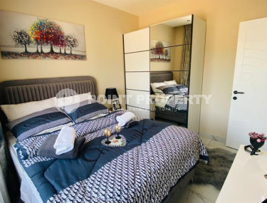 Furnished 1+1 apartment in a residence with infrastructure at the final stage of construction in the Oba district-id-1182-photo-4