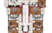 Семейные квартиры, 2+1, 3+1, 4+1, 101-212м², в доме городского типа в горном районе Алании Чиплаклы-id-2222-фото-20