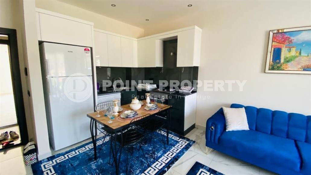 Furnished 1+1 apartment in a residence with infrastructure at the final stage of construction in the Oba district-id-1182-photo-13