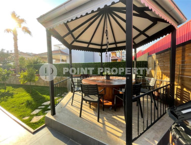 Частная меблированная вилла с тремя спальнями, с собственным бассейном в районе Алании Оба.-id-1184-фото-3