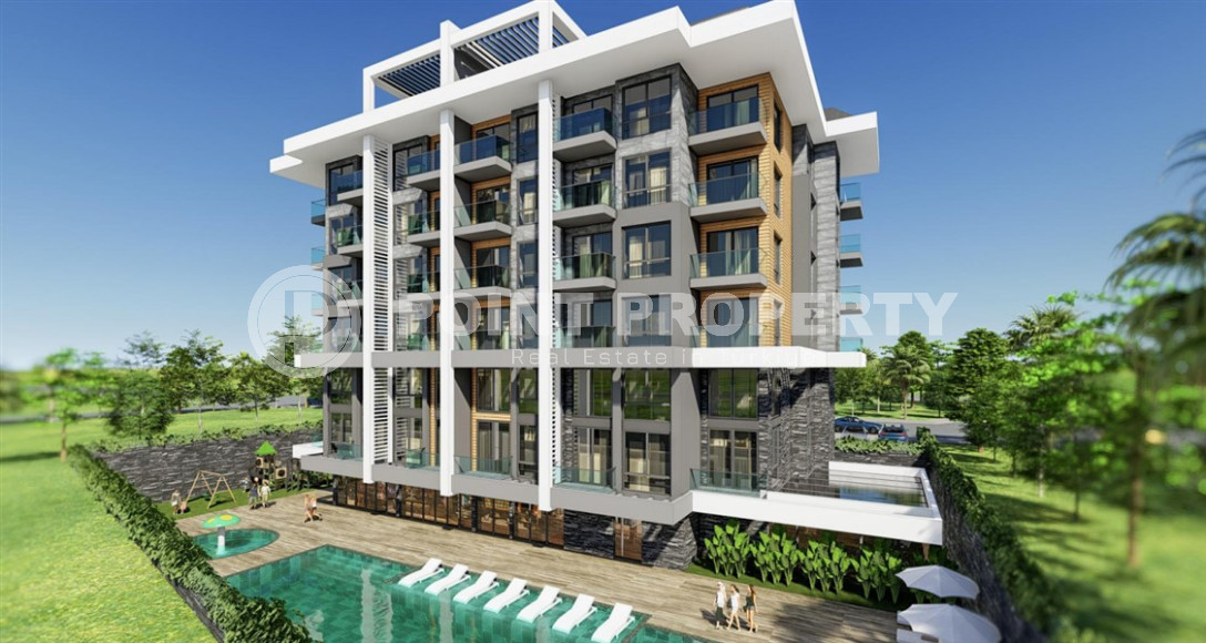 Investment project with interest-free installments just 300 from the beach, Kargicak-id-1016-photo-1