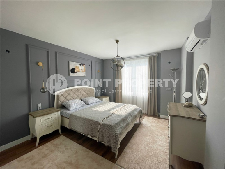 Частная меблированная вилла с тремя спальнями, с собственным бассейном в районе Алании Оба.-id-1184-фото-10