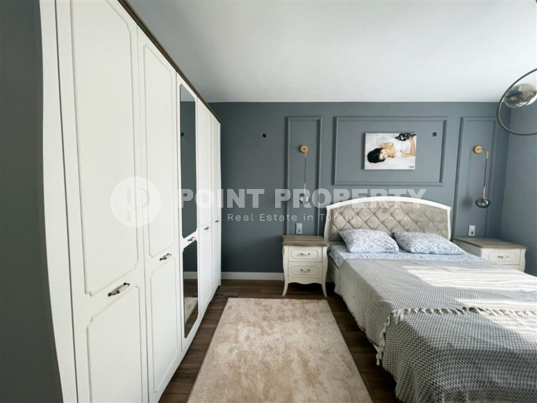 Частная меблированная вилла с тремя спальнями, с собственным бассейном в районе Алании Оба.-id-1184-фото-11