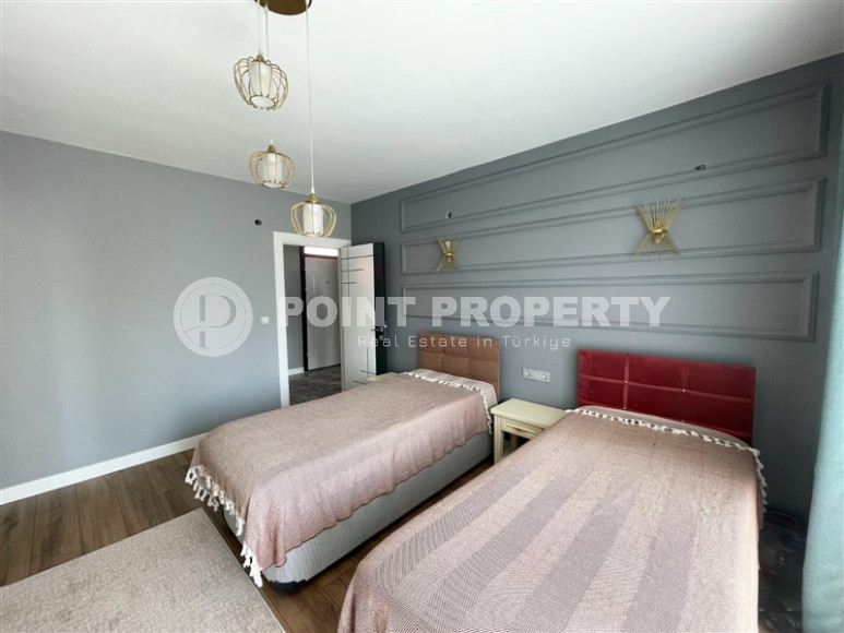 Частная меблированная вилла с тремя спальнями, с собственным бассейном в районе Алании Оба.-id-1184-фото-14