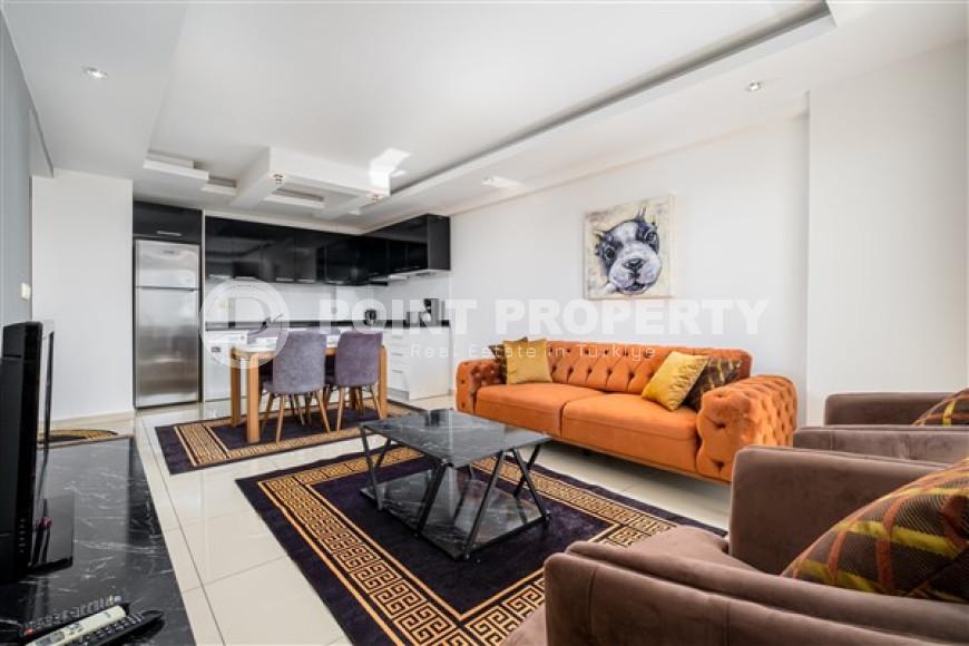 Elegant one-bedroom apartment, 77m², in a luxury complex in Alanya - Cikcilli-id-2231-photo-15