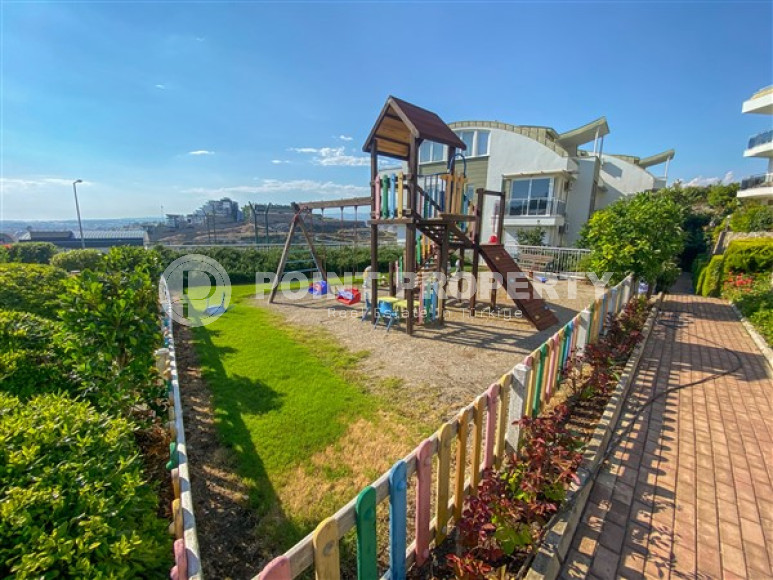 Элегантная двухуровневая квартира, 110м² в уютной резиденции в районе Алании Конаклы, в 300м от моря-id-2232-фото-8