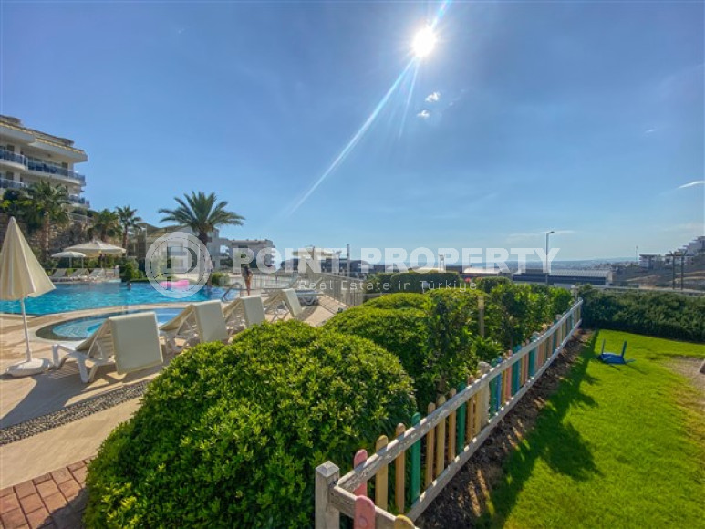 Элегантная двухуровневая квартира, 110м² в уютной резиденции в районе Алании Конаклы, в 300м от моря-id-2232-фото-9