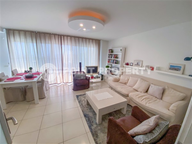 Элегантная двухуровневая квартира, 110м² в уютной резиденции в районе Алании Конаклы, в 300м от моря-id-2232-фото-14