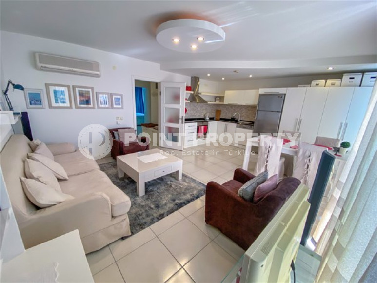 Элегантная двухуровневая квартира, 110м² в уютной резиденции в районе Алании Конаклы, в 300м от моря-id-2232-фото-17