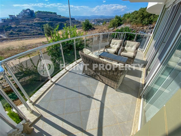 Элегантная двухуровневая квартира, 110м² в уютной резиденции в районе Алании Конаклы, в 300м от моря-id-2232-фото-19