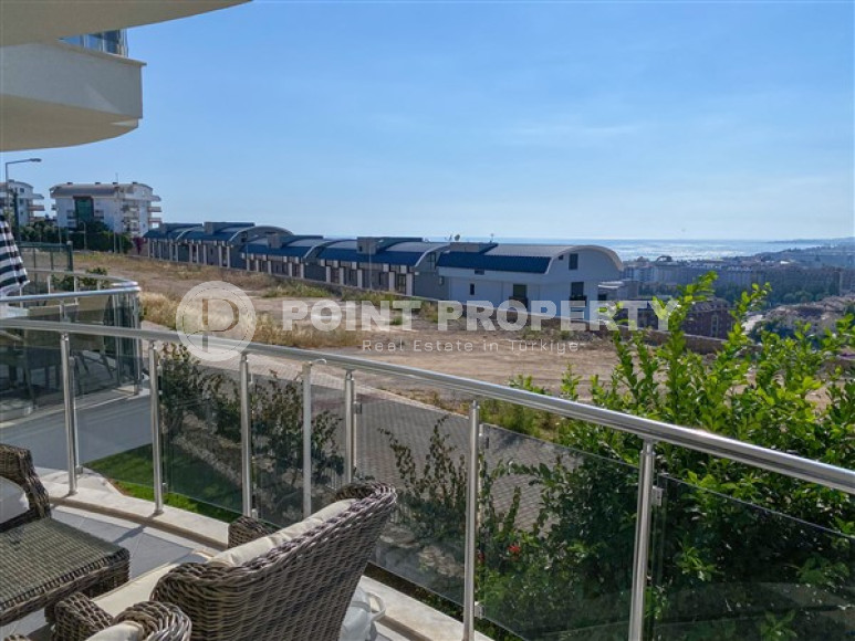 Элегантная двухуровневая квартира, 110м² в уютной резиденции в районе Алании Конаклы, в 300м от моря-id-2232-фото-22