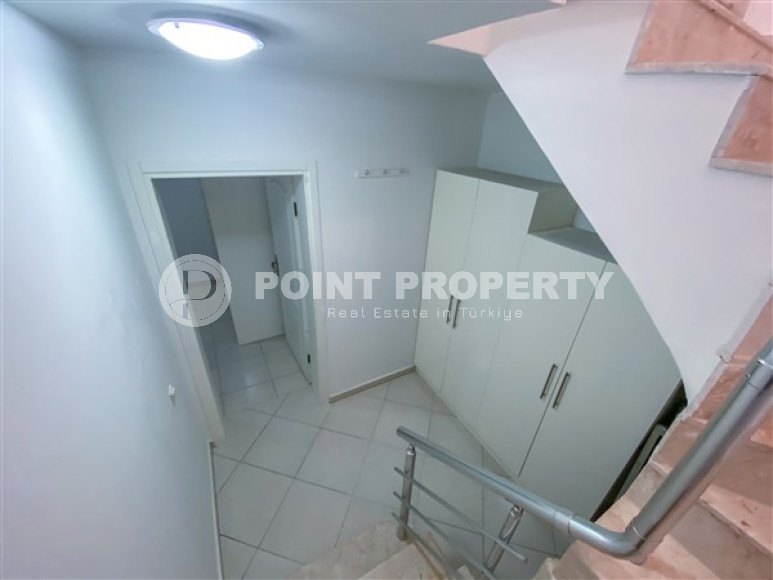 Элегантная двухуровневая квартира, 110м² в уютной резиденции в районе Алании Конаклы, в 300м от моря-id-2232-фото-28