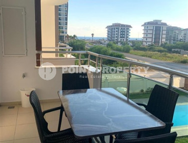 Готовая к проживанию, видовая квартира с одной спальней, в 100м от моря в Кестеле, Алания-id-2236-фото-5