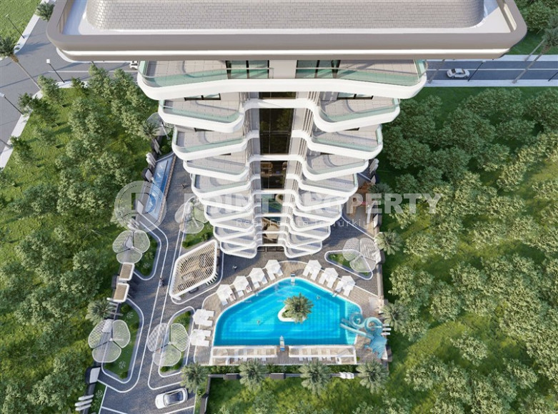 Квартиры разных планировок в элитной резиденции в Махмутларе, 600м от моря-id-1186-фото-7