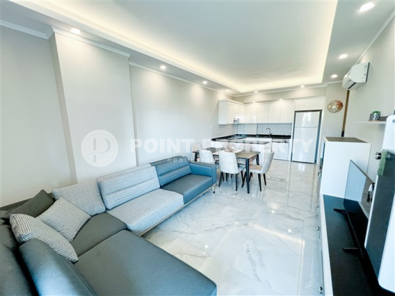 Two-room apartment with a private garden, 1500 meters from the sea, Avsallar area-id-2245-photo-2