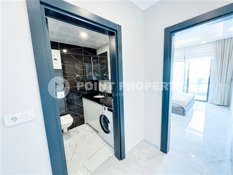 Two-room apartment with a private garden, 1500 meters from the sea, Avsallar area-id-2245-photo-14