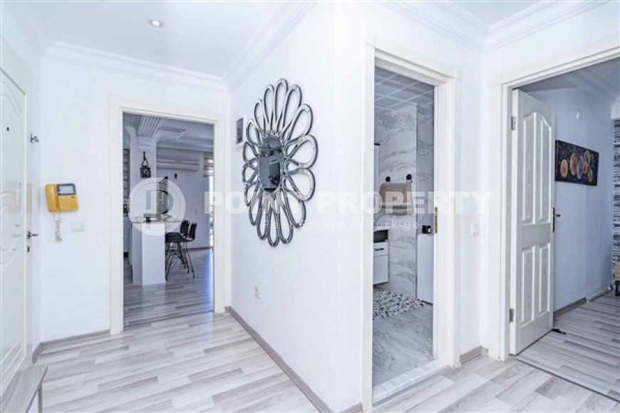 Трехкомнатные апартаменты, 100 м2, с большим  бассейном на территории комплекса, район Джикджилли, Алания-id-2247-фото-4