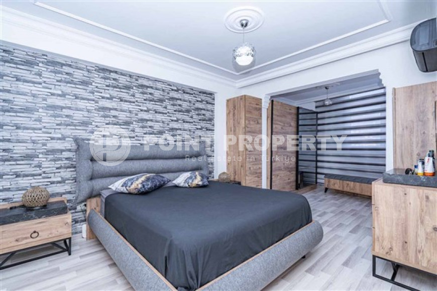 Трехкомнатные апартаменты, 100 м2, с большим  бассейном на территории комплекса, район Джикджилли, Алания-id-2247-фото-9